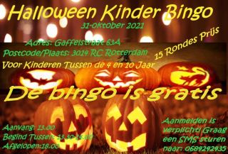 Halloween Kinder Bingo:  31/10